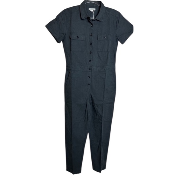 Outerknown SEA suit storm gray utility jumpsuit linen blend size XS NWT - Picture 6 of 14